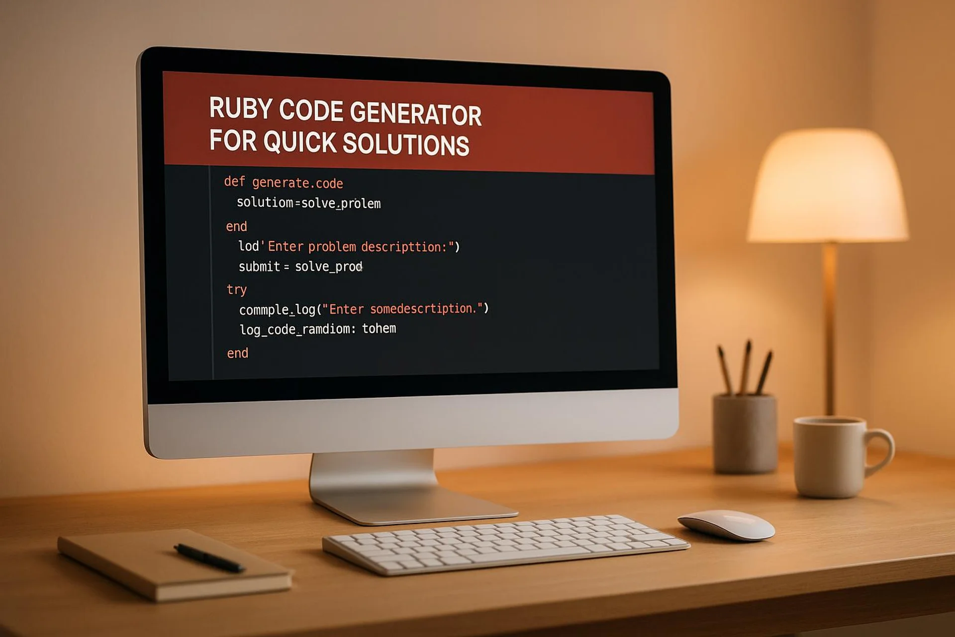 Ruby Code Generator for Quick Solutions